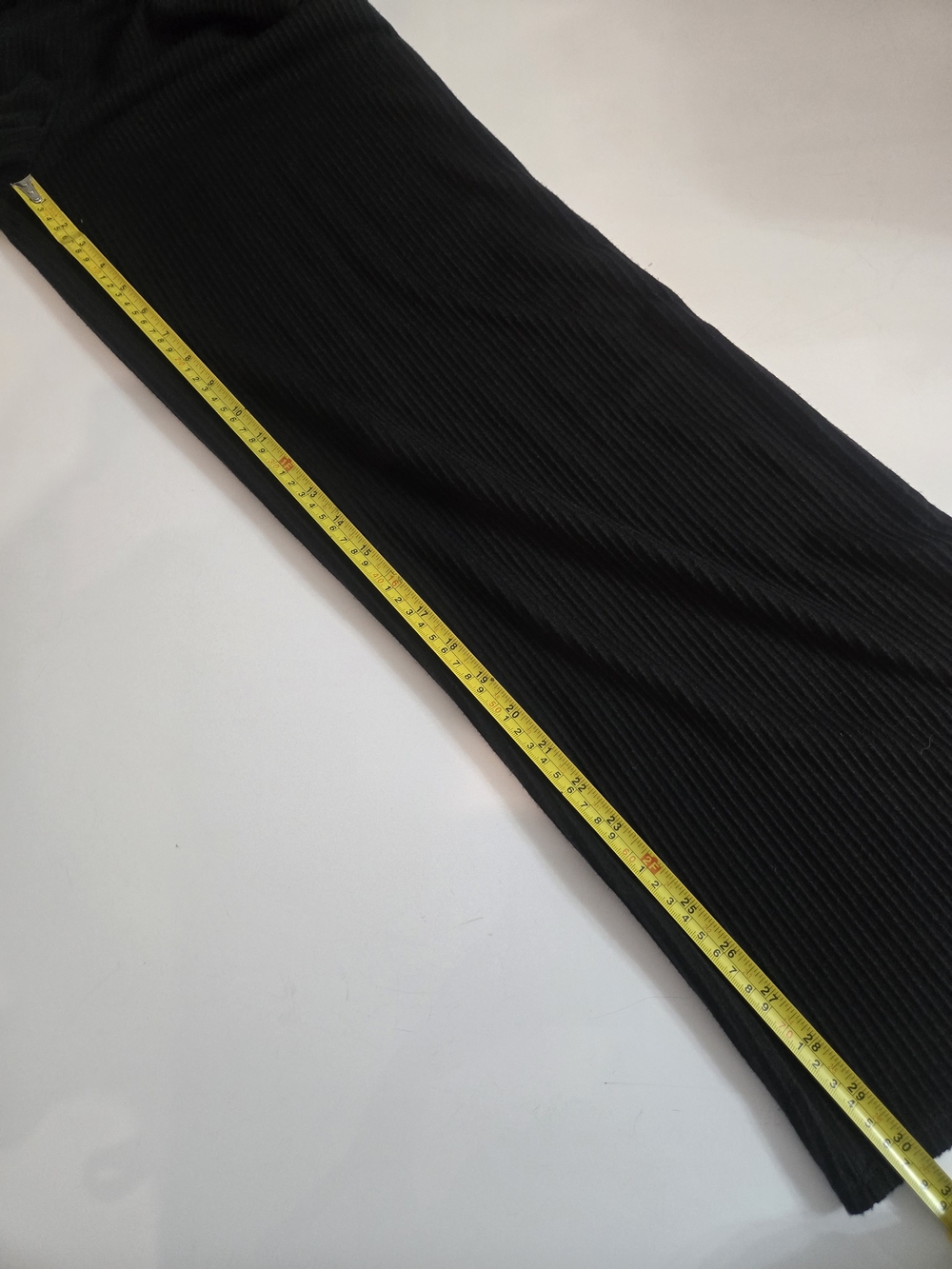 ANTISTAR Black Ribbed Knit Rayon Sleeveless Square Neck Wide-Leg Jumpsuit M - Picture 12 of 13